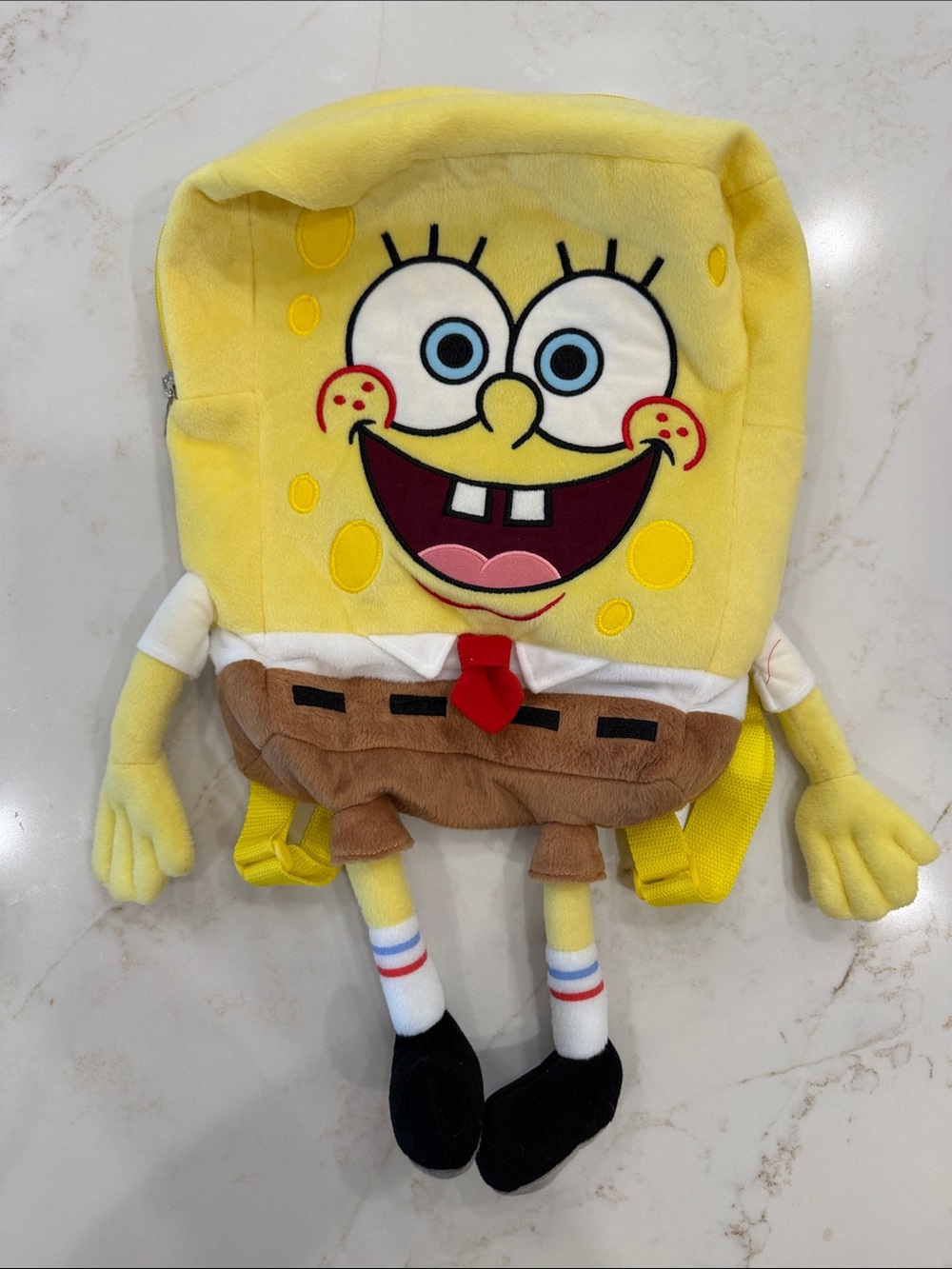 Sponge Bob Plush Kids Backpack - Adjustable Design